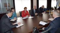 Bihać Mayor Šuhret Fazlić meets the BiH Ombudsman for Human Rights Jasminka Džumhur and Ljubinko Mitrović