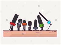 Pres konferencija, ilustracija