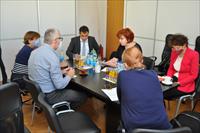 Ombudsmen at a meeting with the GRETA delegation