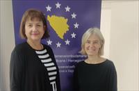Ombudsman Nives Jukić at a meeting with the senior adviser for human rights of the Office of the Resident Coordinator of the United Nations in Bosnia and Herzegovina