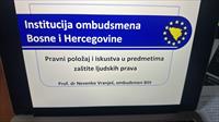 Ombudsmen dr. Nevenko Vranješ održao predavanje na Pravnom fakultetu u Sarajevu