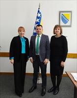 Sastanak ombudsmenki dr. Jasminke Džumhur i Nives Jukić sa ministrom za ljudska prava i izbjeglice Bosne i Hercegovine